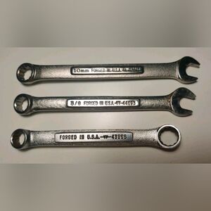 Vintage Craftsman Wrench 10mm -VA-, 3/8 -VV-, Box End 3/8 And 7/16 -VV-, USA